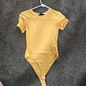 Bodysuit yellow shirt
